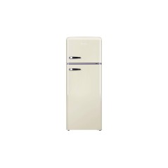Amica Retro KGC 15635 B Top Freezer Refrigerator - Stylish Beige Fridge Freezer for Modern Kitchens